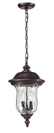 Armstrong 2 Light 10" Outdoor Chain Mount Ceiling Fixture in Bronze
