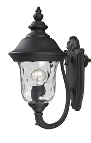 Armstrong 1 Light 8" Outdoor Wall Light, 533 Series in Black