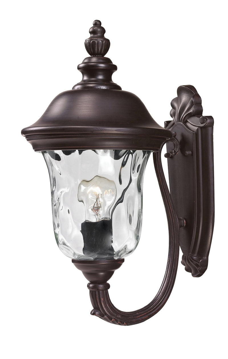 Armstrong 1 Light 8" Outdoor Wall Light, 533 Series in Bronze