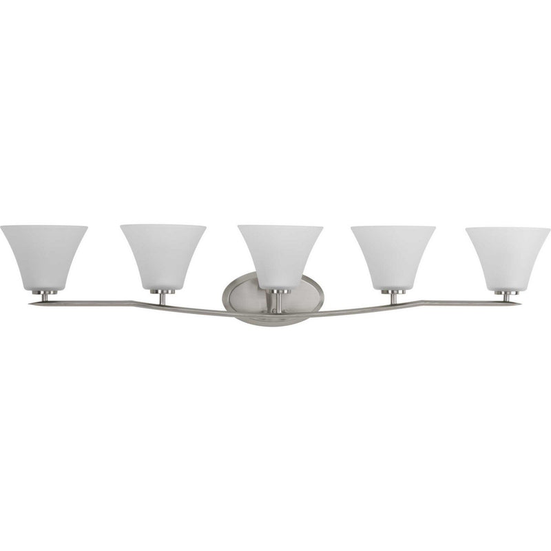 Bravo 5-Light Bath Vanity Light in Brushed Nickel