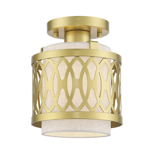 Vistaview Small Semi-Flush Mount in Soft Gold
