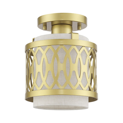 Vistaview Small Semi-Flush Mount in Soft Gold