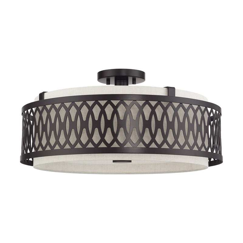 Vistaview 4-Light Semi-Flush Mount in English Bronze