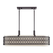 Vistaview 6-Light Large Linear Chandelier in English Bronze