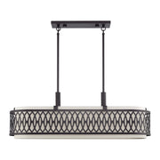 Vistaview 6-Light Large Linear Chandelier in English Bronze