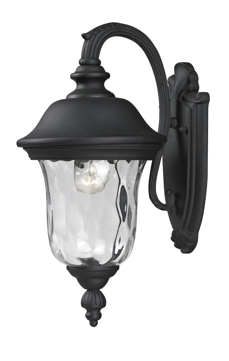 Armstrong 1 Light 8" Outdoor Wall Light, 534 Series in Black