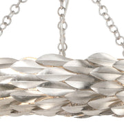 Broche 6 Light 18" LED Semi Flush Mount in Antique Silver