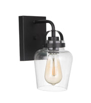 Trystan 1 Light 7.5" Wall Sconce in Flat Black