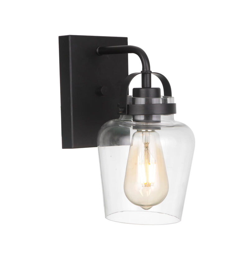 Trystan 1 Light 7.5" Wall Sconce in Flat Black