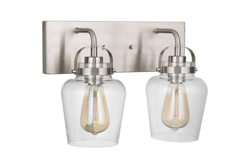 Trystan 2 Light 14" Vanity in Brushed Polished Nickel
