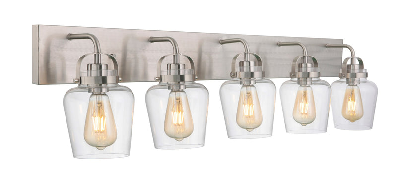 Trystan 5 Light 38" Vanity in Brushed Polished Nickel