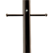 7-Foot Aluminum Outdoor Lamp Post with Ladder Rest in Antique Bronze