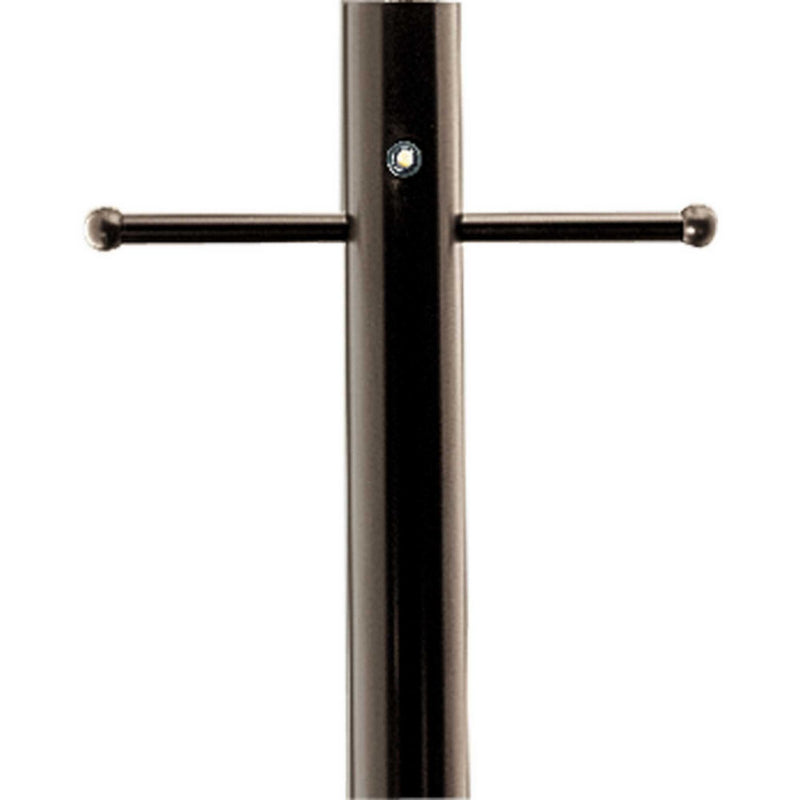 7-Foot Aluminum Outdoor Lamp Post with Ladder Rest in Antique Bronze