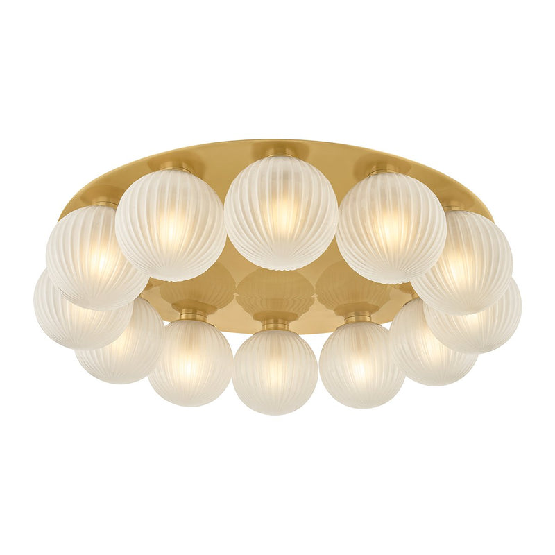 Vernazza 12-Light Flush Mount in Vintage Polished Brass
