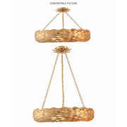 Broche 6 Light 24" Pendant in Antique Gold