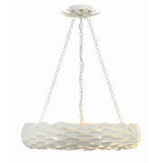 Broche 6 Light 24" Pendant in Matte White