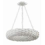 Broche 6 Light 24" Pendant in Matte White