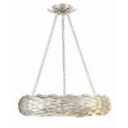 Broche 6 Light 24" Pendant in Antique Silver