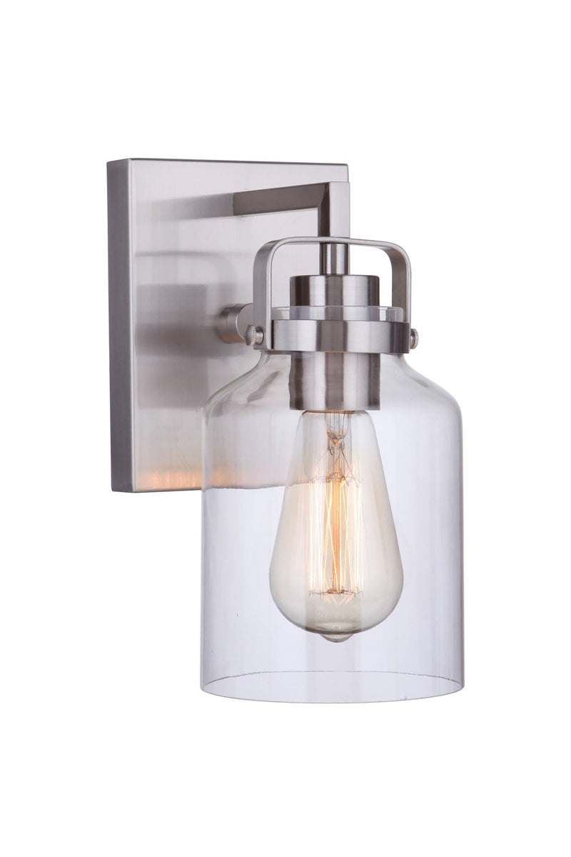 Foxwood 1 Light 6.88" Wall Sconce in Brushed Polished Nickel
