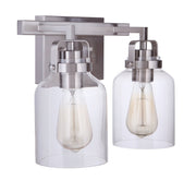Foxwood 2 Light 12.88" Vanity in Brushed Polished Nickel