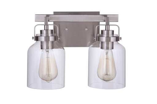 Foxwood 2 Light 12.88" Vanity in Brushed Polished Nickel