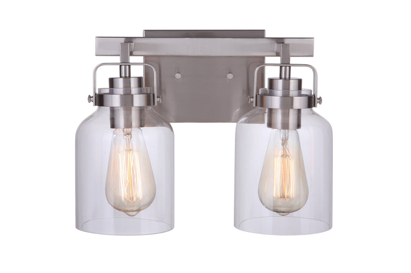 Foxwood 2 Light 12.88" Vanity in Brushed Polished Nickel