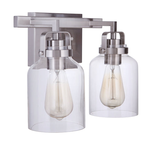 Foxwood 2 Light 12.88" Vanity in Brushed Polished Nickel