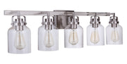 Foxwood 5 Light 36.88" Vanity in Brushed Polished Nickel