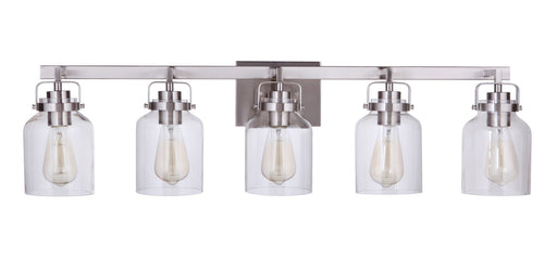 Foxwood 5 Light 36.88" Vanity in Brushed Polished Nickel
