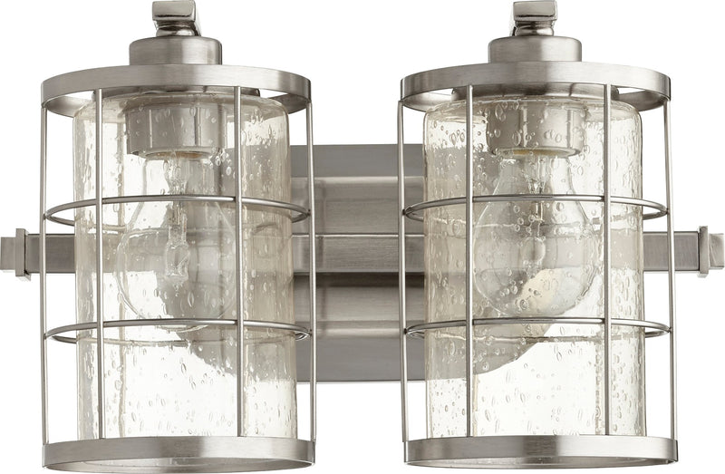 Ellis 2 Light Vanity in Satin Nickel