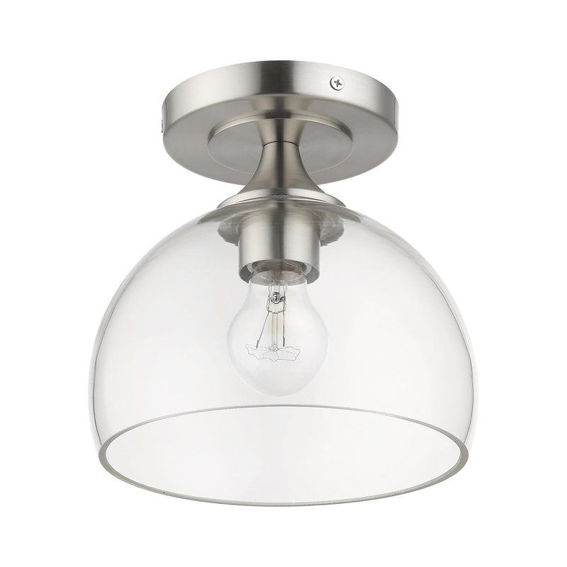 Glendon Semi-Flush Mount in Brushed Nickel