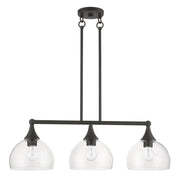 Glendon 3-Light Linear Chandelier in Bronze