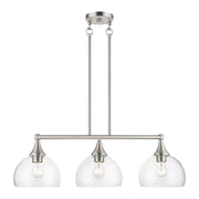 Glendon 3-Light Linear Chandelier in Brushed Nickel