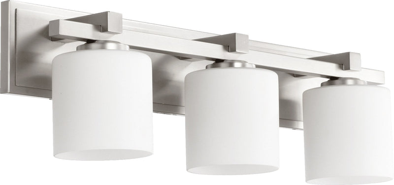 Kaplan 3 Light Cylinder Vanity in Satin Nickel