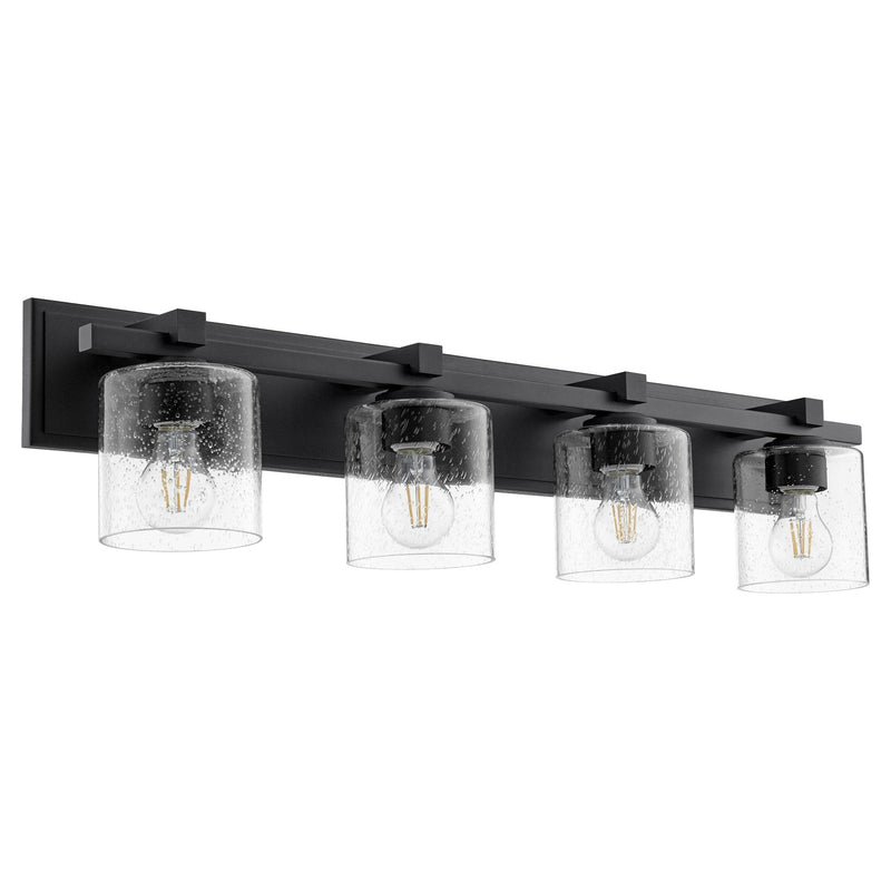 Kaplan 4 Light Cylinder Vanity in Textured Black