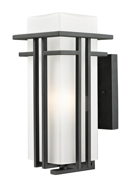 Abbey 1 Light Outdoor Wall Light in Black