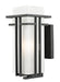 Abbey 1 Light Outdoor Wall Light in Black