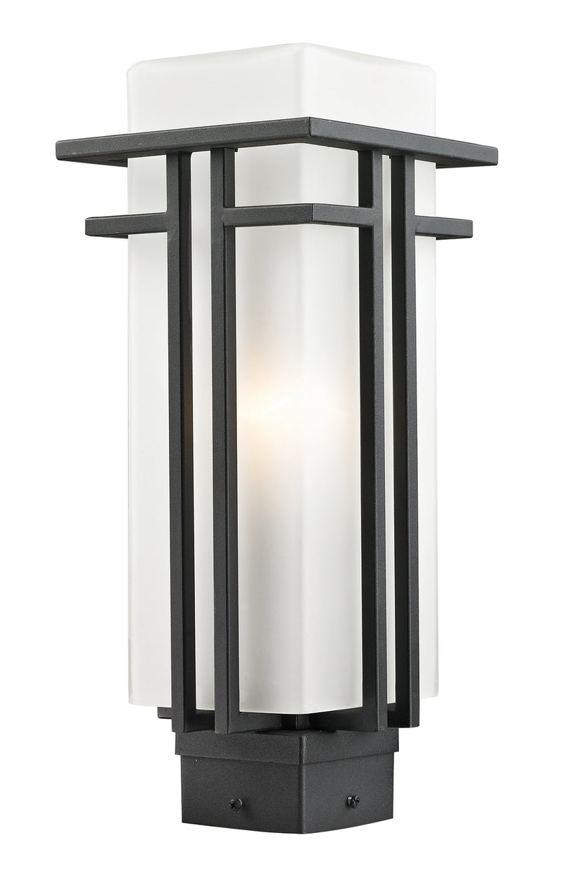 Abbey 1 Light Outdoor Post Light in Black (Sqr. Base - not incl.)