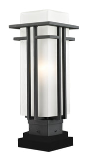 Abbey 1 Light Outdoor Pier Mount Light in Black (SQPM Mount - incl.)