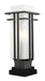 Abbey 1 Light Outdoor Pier Mount Light in Black (SQPM Mount - incl.)