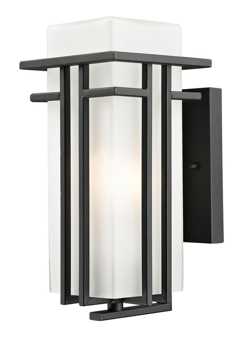 Abbey 1 Light Outdoor Wall Light in Black