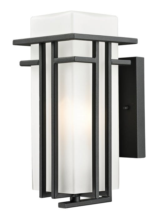 Abbey 1 Light Outdoor Wall Light in Black