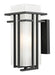 Abbey 1 Light Outdoor Wall Light in Black