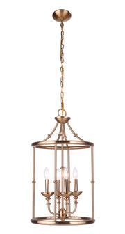 Marlowe 4 Light 15" Foyer in Satin Brass