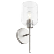 Tribute 1 Light Wall Sconce in Satin Nickel
