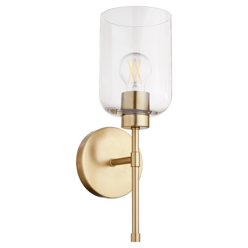Tribute 1 Light Wall Sconce in Aged Brass