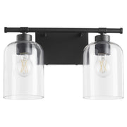 Tribute 2 Light Vanity in Matte Black