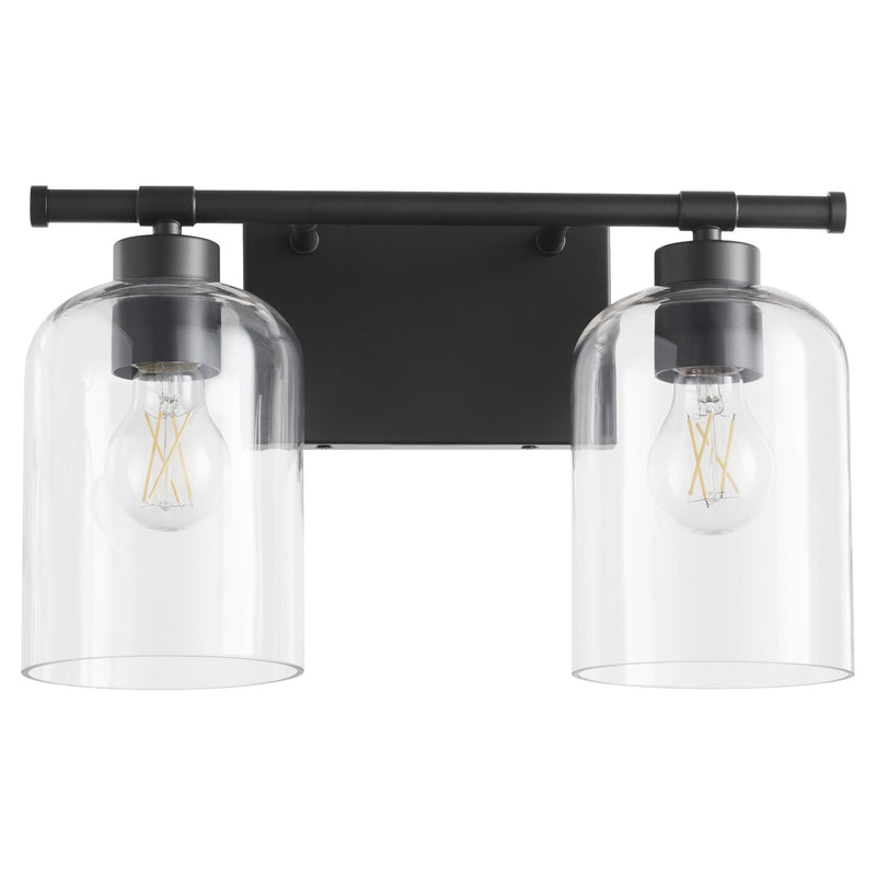 Tribute 2 Light Vanity in Matte Black