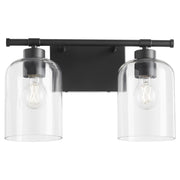 Tribute 2 Light Vanity in Matte Black
