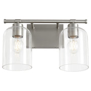 Tribute 2 Light Vanity in Satin Nickel